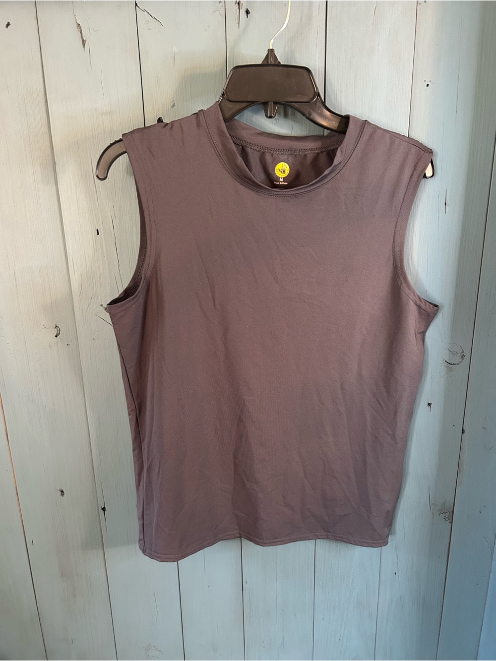 Body Glove Sleeveless Crew Tank Top - Charcoal Black | Medium Summer/Beach